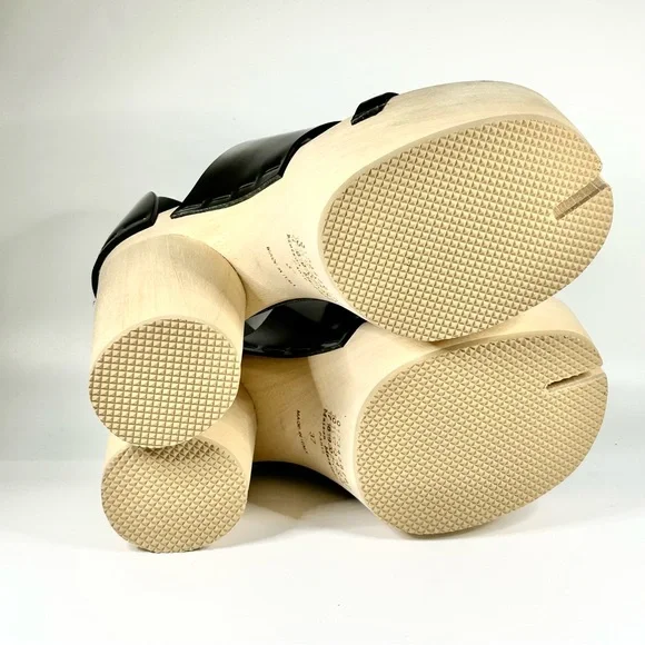 New Maison Margiela Leather Tabi Platform Sandals - Picture 5 of 9
